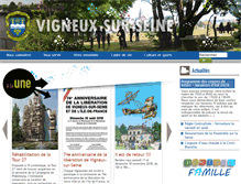 Tablet Screenshot of mairie-vigneux-sur-seine.fr